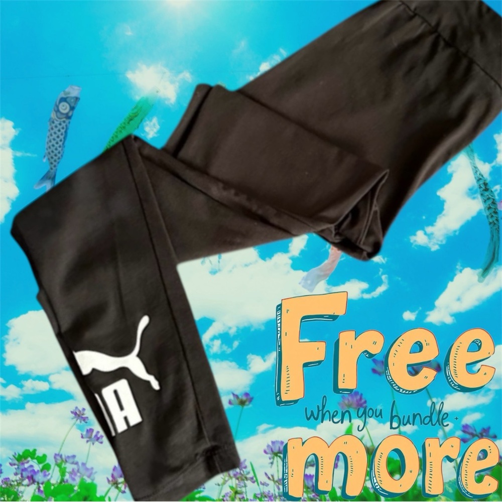 Free 💟Puma Lightweight Black Leggings